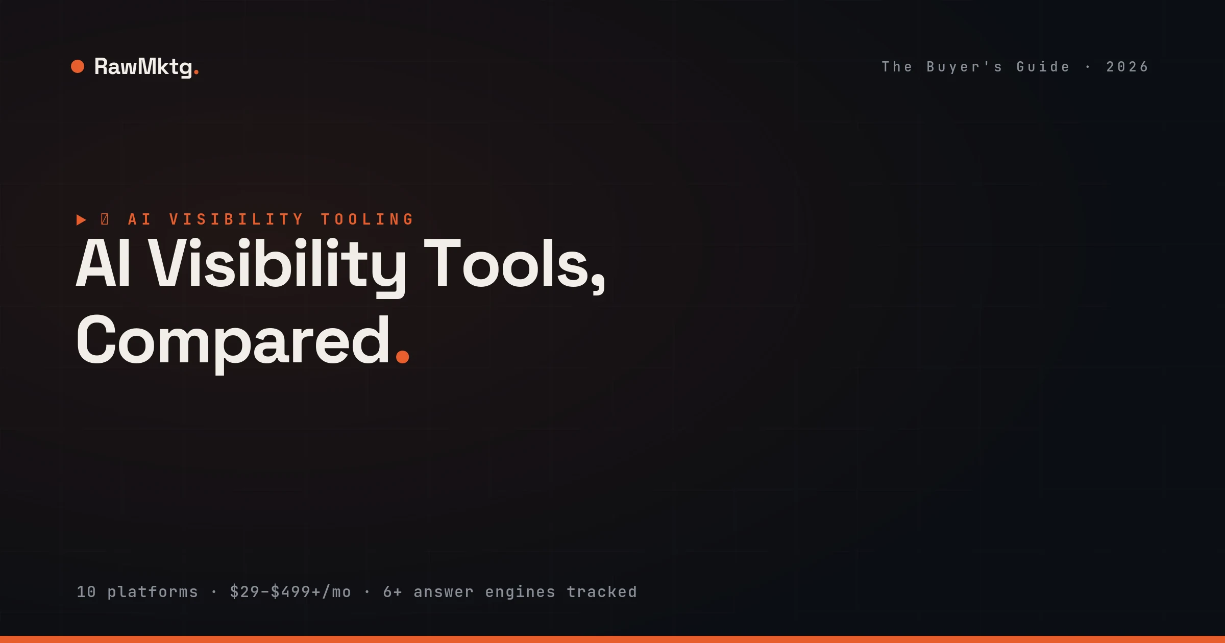 AI Visibility Tools, Compared - a 2026 buyer's guide - rawmktg.