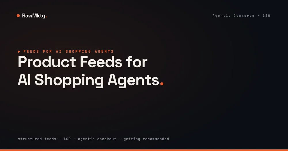 Product Feeds for AI Shopping Agents
